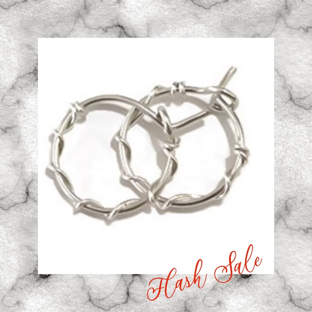 ✨BIG JEWELRY SALE✨ New Solid 925, Silver hoop wire earrings, handmade...